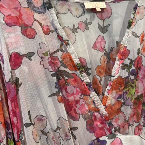 Bytimo XL Gathered floral print crepon maxi dress - Picture 8 of 8